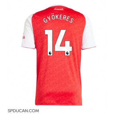 Muški Nogometni Dres Arsenal Viktor Gyokeres #14 Domaci 2025-26 Kratak Rukav Muški Nogometni Dres Arsenal Viktor Gyokeres #14 Domaci 2025-26 Kratak Rukav